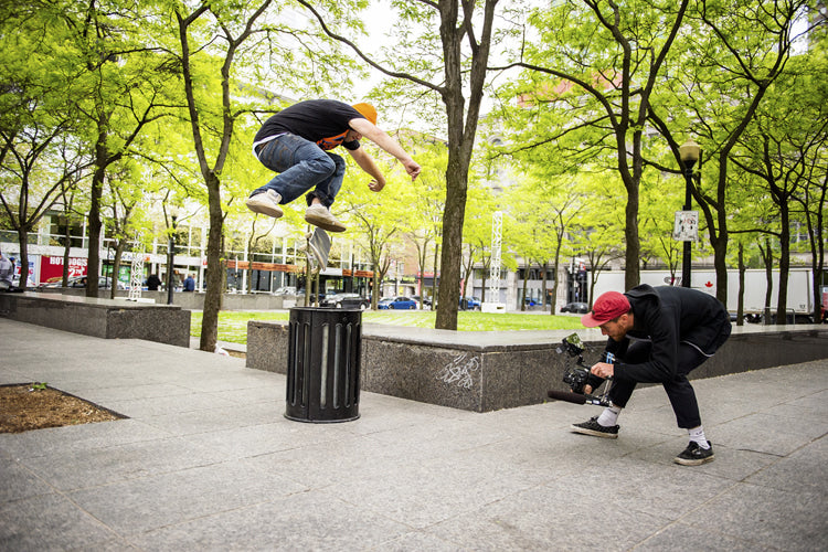 ride a longboard in park