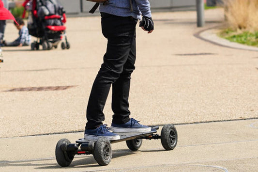 Riding Eskate on Urban Roads