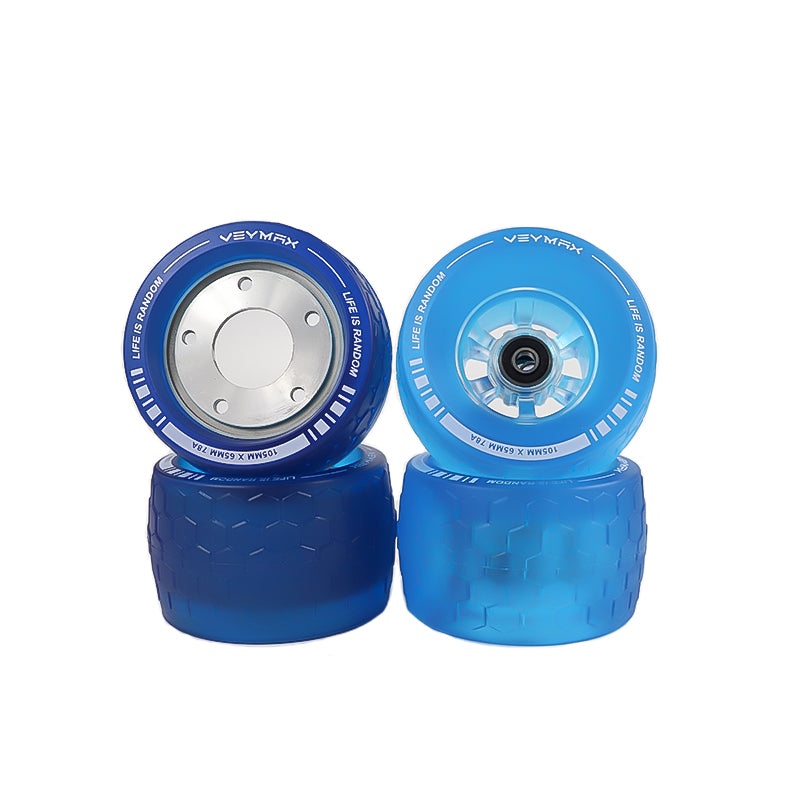 Veymax Blue Jelly 105mm Wheels Urban Sleeves Set