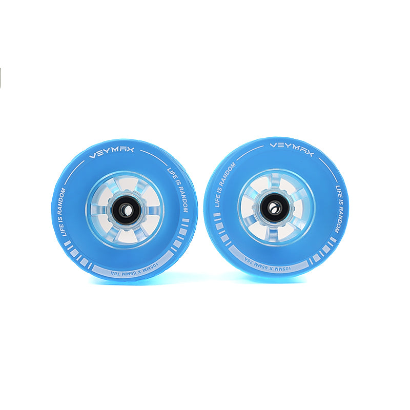 Veymax Blue Jelly 105mm Wheels Urban Sleeves Set