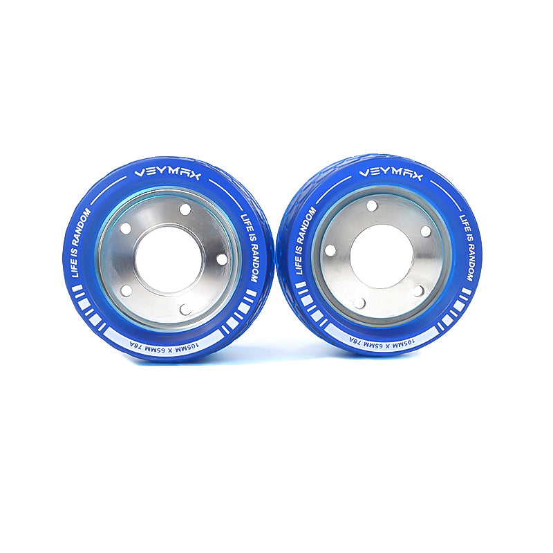 Veymax Blue Jelly 105mm Wheels Urban Sleeves Set