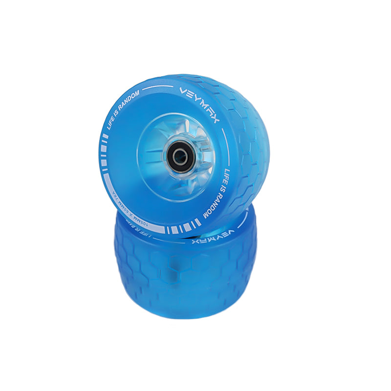 Veymax Blue Jelly 105mm Wheels Urban Sleeves Set