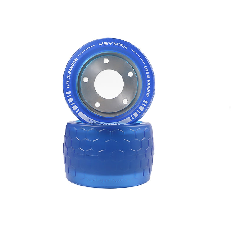 Veymax Blue Jelly 105mm Wheels Urban Sleeves Set