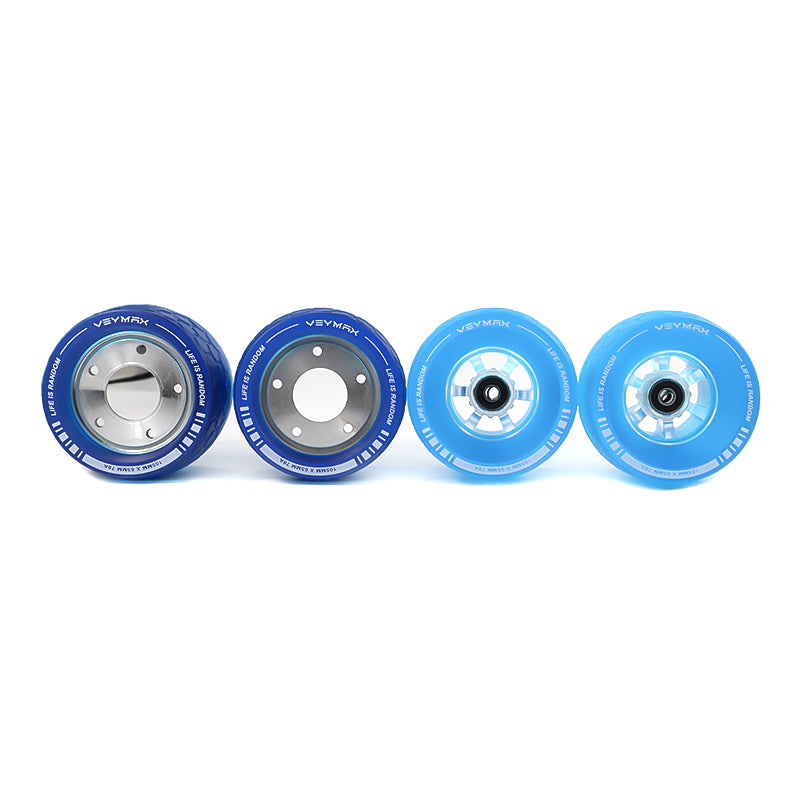 Veymax Blue Jelly 105mm Wheels Urban Sleeves Set